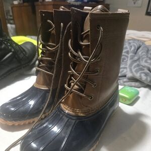 Totes Plaid Lined Boots